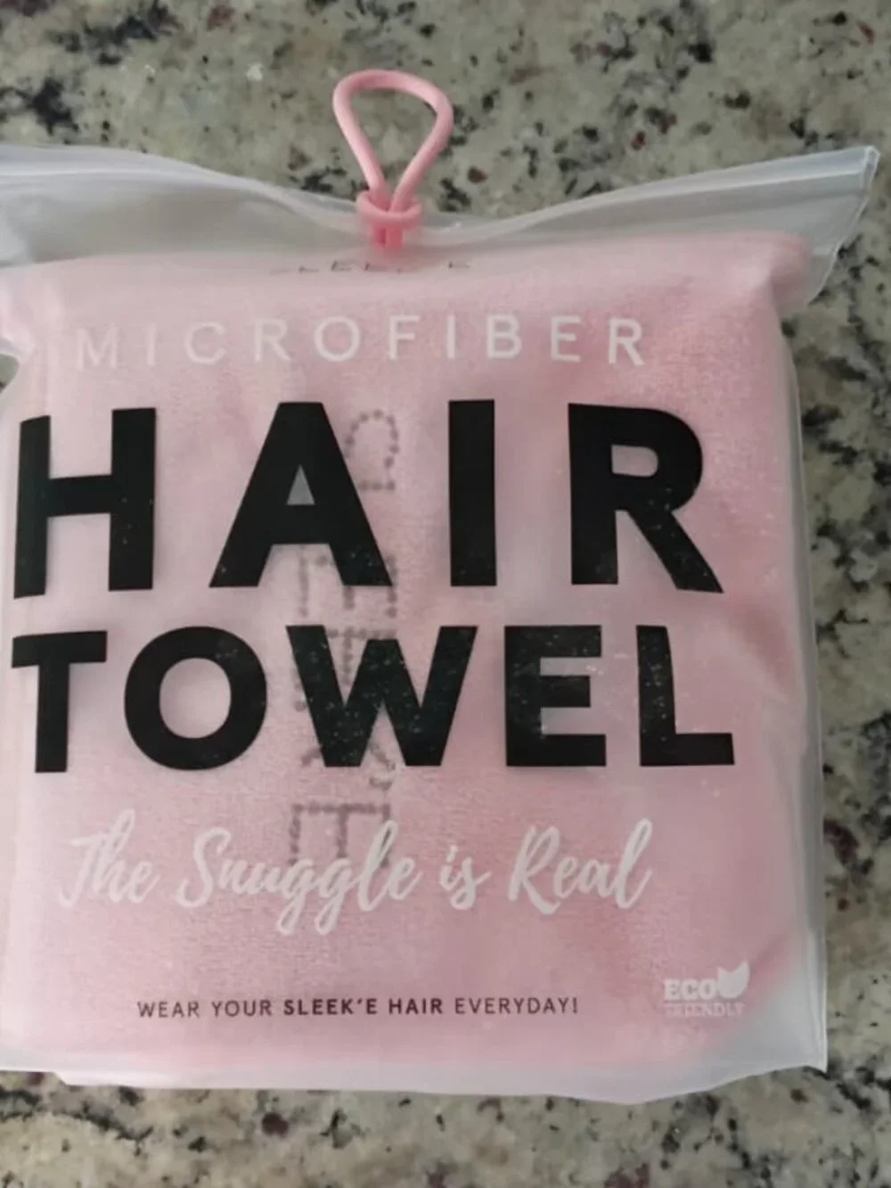 SLEEK'E MICROFIBER HAIR TOWEL  - PINK - ORANGE - BRAND NEW - SEALED